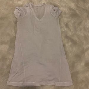White lululemon sheer short sleeve top size 6